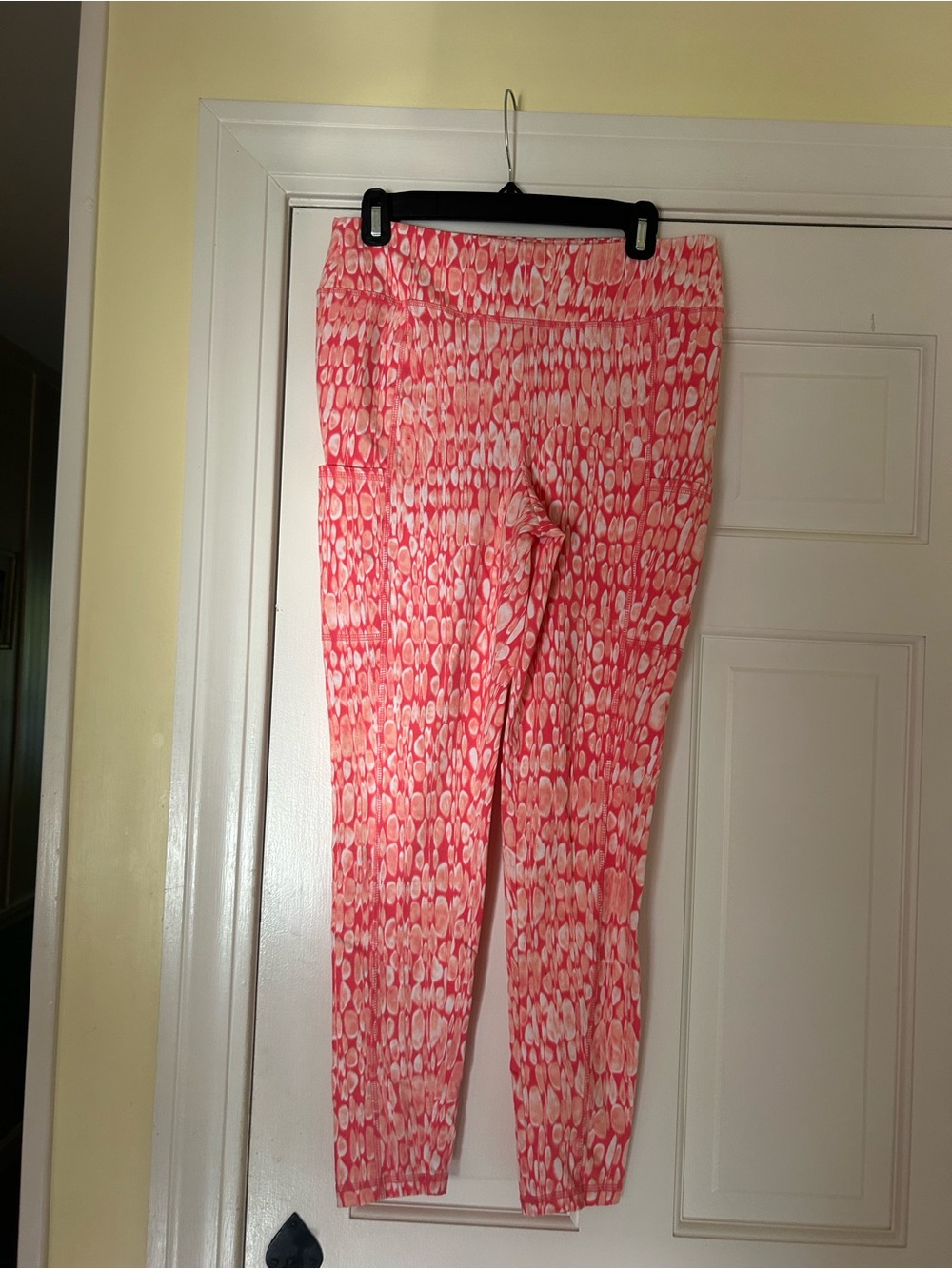 Chico's Pink Coral Print Pull-On Leggings